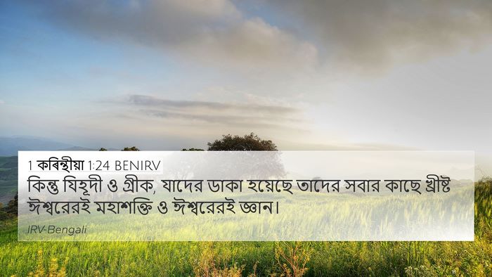 1 কৰিন্থীয়া 1:24 BENIRV Bible Verse Image