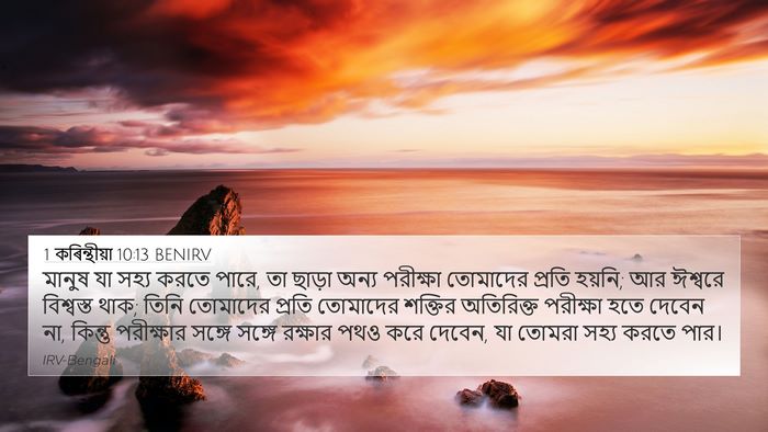 1 কৰিন্থীয়া 10:13 BENIRV Bible Verse Image