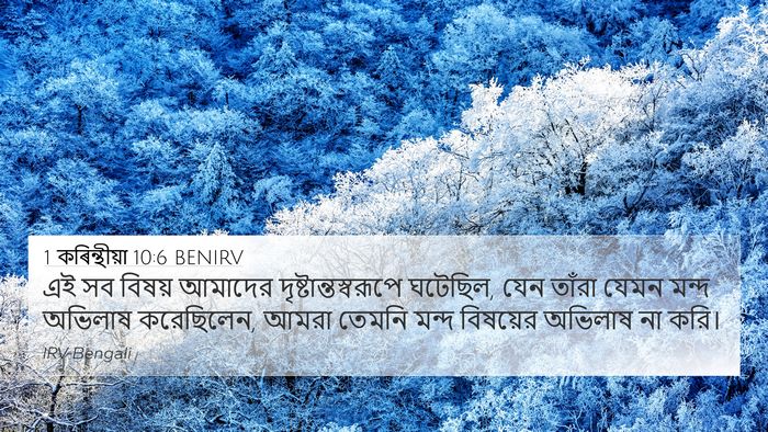 1 কৰিন্থীয়া 10:6 BENIRV Bible Verse Image