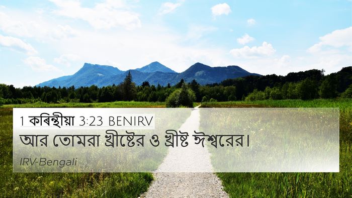 1 কৰিন্থীয়া 3:23 BENIRV Bible Verse Image