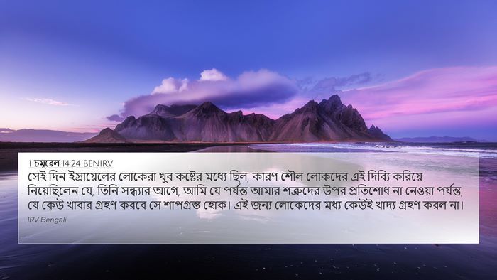 1 চমূৱেল 14:24 BENIRV Bible Verse Image