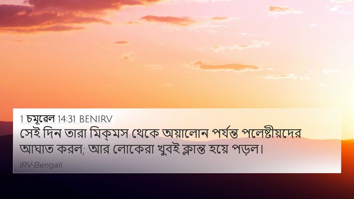 1 চমূৱেল 14:31 BENIRV Bible Verse Image