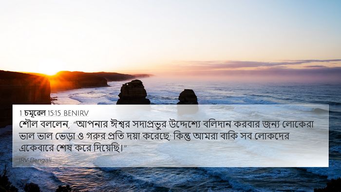1 চমূৱেল 15:15 BENIRV Bible Verse Image