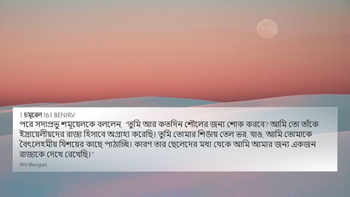 1 চমূৱেল 16:1 BENIRV Bible Verse Image