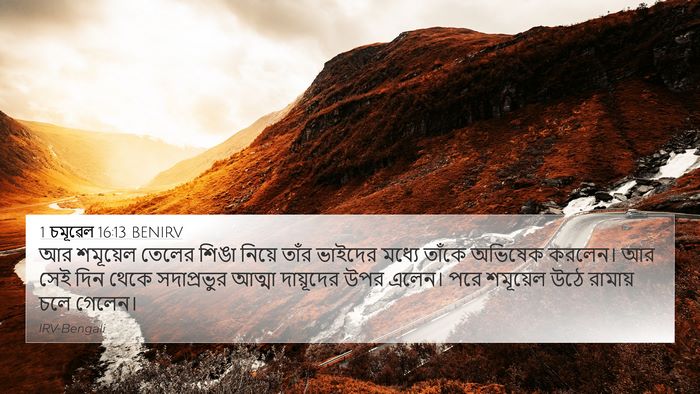 1 চমূৱেল 16:13 BENIRV Bible Verse Image