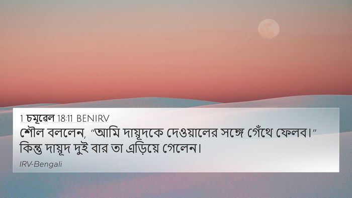 1 চমূৱেল 18:11 BENIRV Bible Verse Image