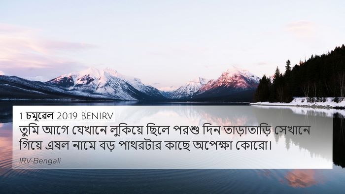 1 চমূৱেল 20:19 BENIRV Bible Verse Image
