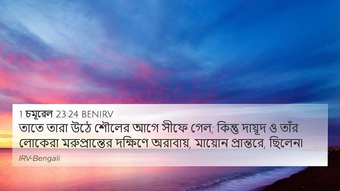 1 চমূৱেল 23:24 BENIRV Bible Verse Image