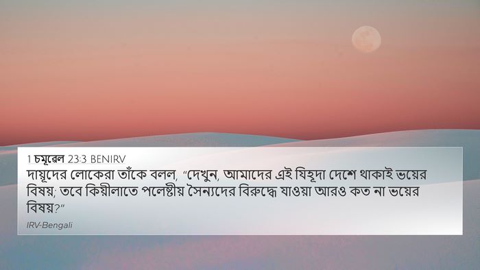 1 চমূৱেল 23:3 BENIRV 4K Wallpaper - দায়ূদের লোকেরা - 4K Wallpaper Bible Verse