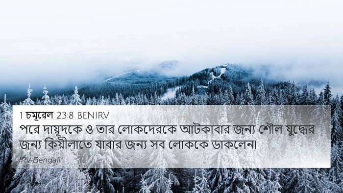 1 চমূৱেল 23:8 BENIRV Bible Verse Image