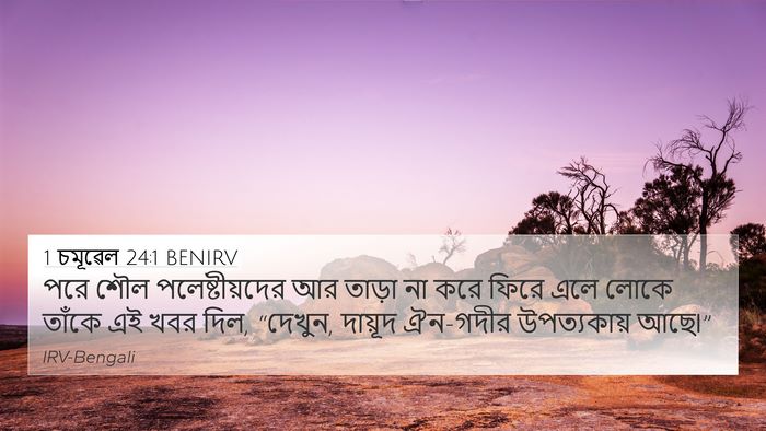 1 চমূৱেল 24:1 BENIRV Bible Verse Image
