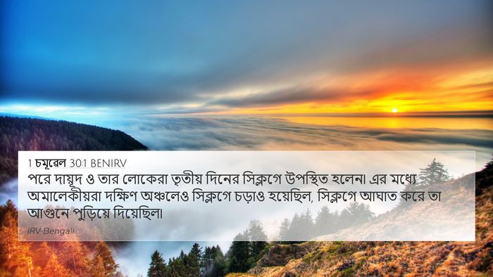 1 চমূৱেল 30:1 BENIRV Bible Verse Image