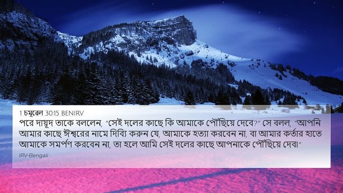 1 চমূৱেল 30:15 BENIRV Bible Verse Image