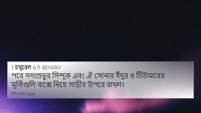 1 চমূৱেল 6:11 BENIRV Bible Verse Image