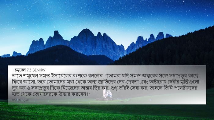1 চমূৱেল 7:3 BENIRV Bible Verse Image