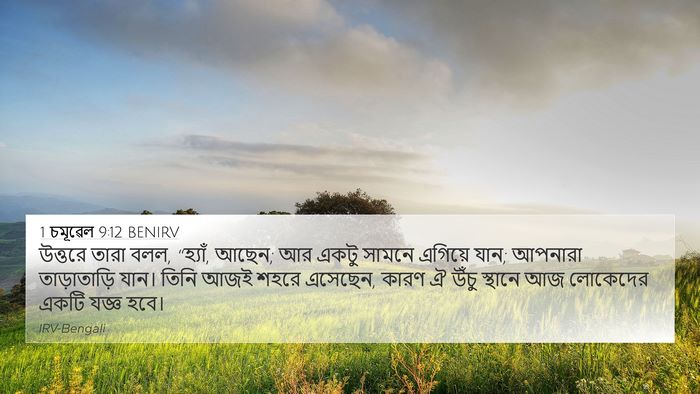 1 চমূৱেল 9:12 BENIRV 4K Wallpaper - উত্তরে তারা বলল, - 4K Wallpaper Bible Verse