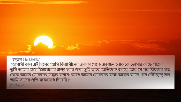 1 চমূৱেল 9:16 BENIRV 4K Wallpaper - “আগামী কাল এই - 4K Wallpaper Bible Verse