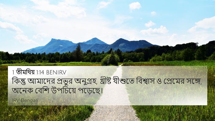 1 তীমথিয় 1:14 BENIRV Bible Verse Image