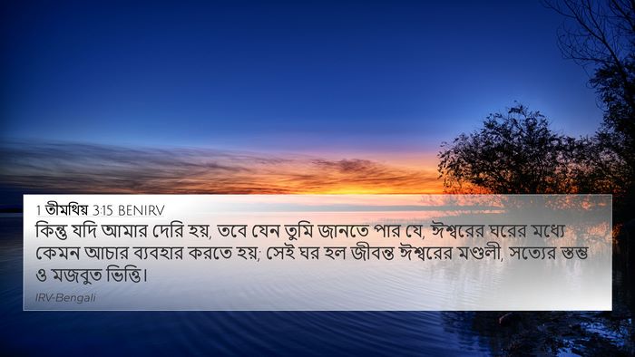 1 তীমথিয় 3:15 BENIRV Bible Verse Image