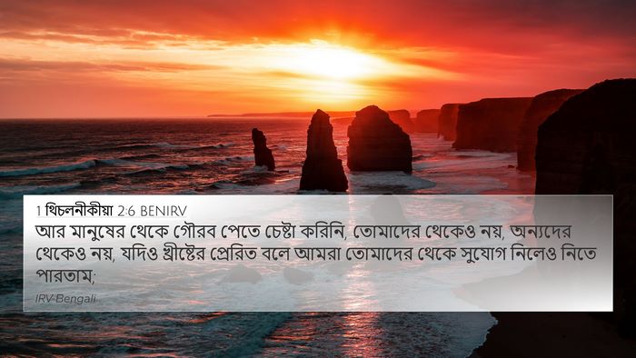 1 থিচলনীকীয়া 2:6 BENIRV Bible Verse Image