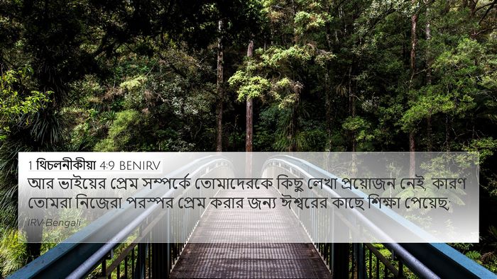 1 থিচলনীকীয়া 4:9 BENIRV Bible Verse Image