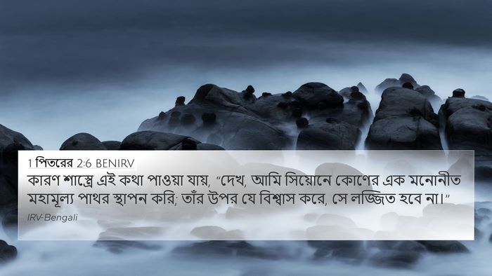 1 পিতরের 2:6 BENIRV Bible Verse Image