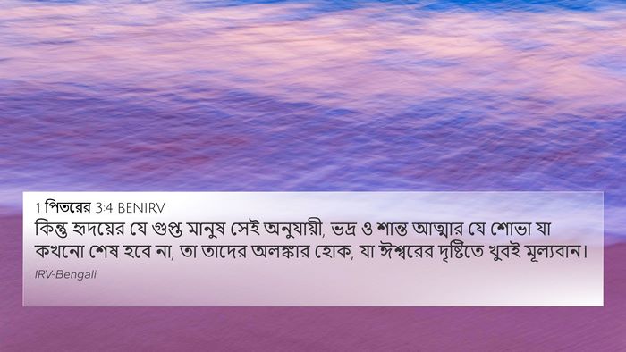1 পিতরের 3:4 BENIRV Bible Verse Image