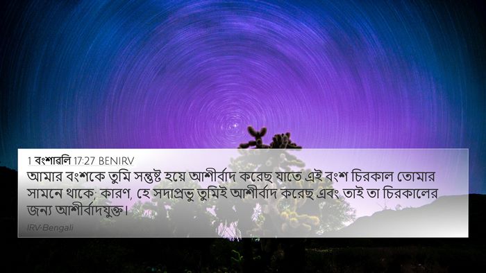 1 বংশাৱলি 17:27 BENIRV Bible Verse Image