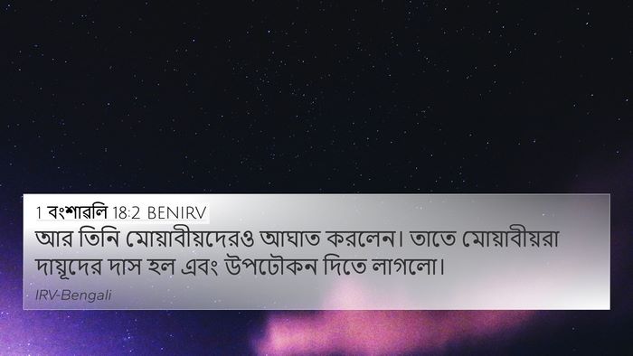 1 বংশাৱলি 18:2 BENIRV Bible Verse Image