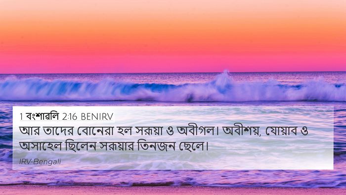 1 বংশাৱলি 2:16 BENIRV Bible Verse Image