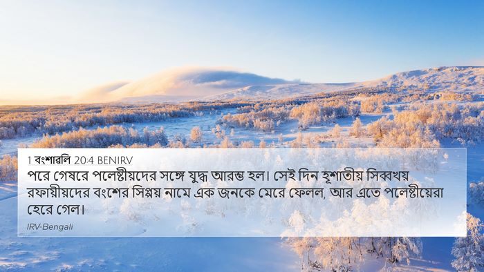 1 বংশাৱলি 20:4 BENIRV Bible Verse Image
