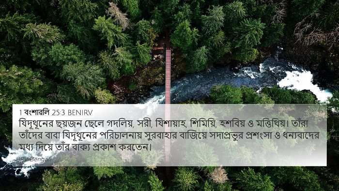 1 বংশাৱলি 25:3 BENIRV Bible Verse Image