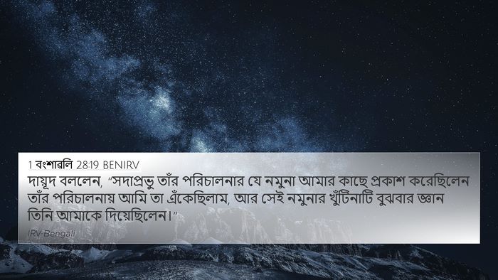 1 বংশাৱলি 28:19 BENIRV Bible Verse Image