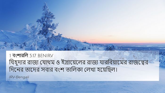 1 বংশাৱলি 5:17 BENIRV Bible Verse Image