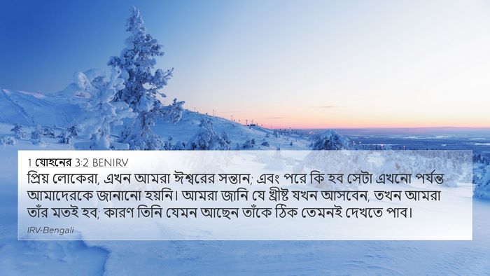 1 যোহনের 3:2 BENIRV Bible Verse Image