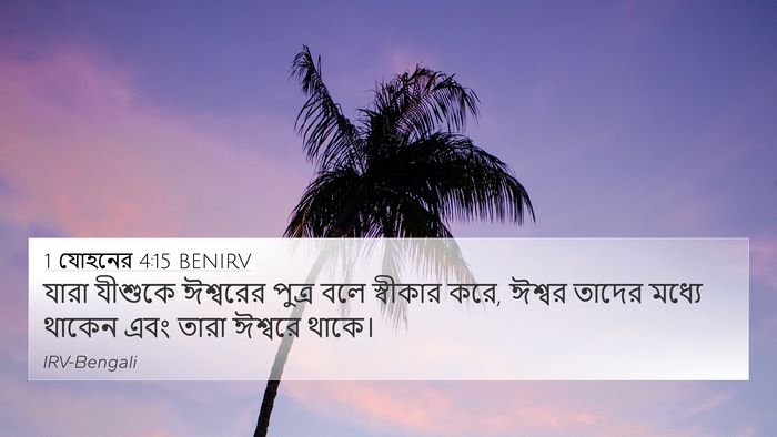 1 যোহনের 4:15 BENIRV Bible Verse Image