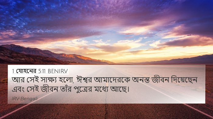 1 যোহনের 5:11 BENIRV Bible Verse Image
