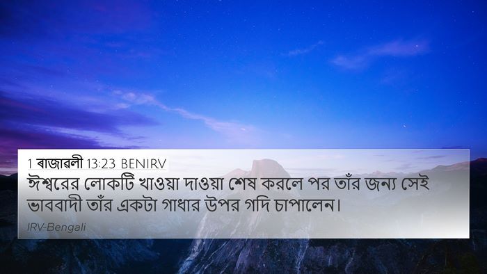 1 ৰাজাৱলী 13:23 BENIRV Bible Verse Image