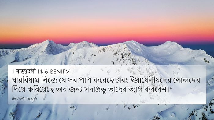 1 ৰাজাৱলী 14:16 BENIRV Bible Verse Image