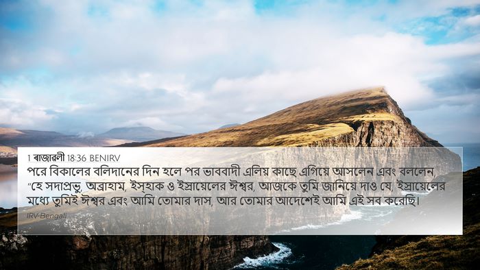 1 ৰাজাৱলী 18:36 BENIRV Bible Verse Image