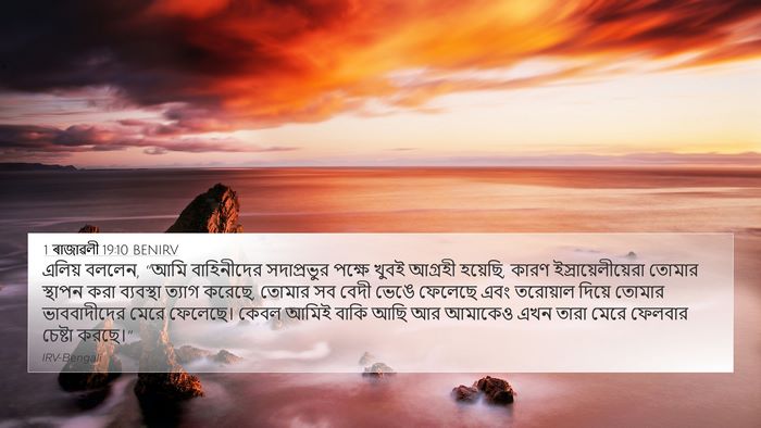 1 ৰাজাৱলী 19:10 BENIRV Bible Verse Image
