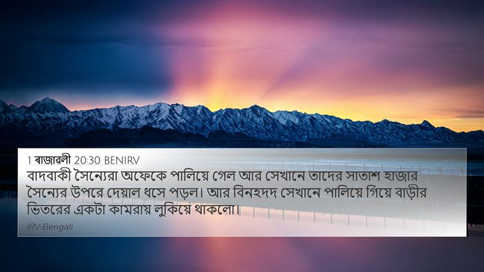 1 ৰাজাৱলী 20:30 BENIRV Bible Verse Image