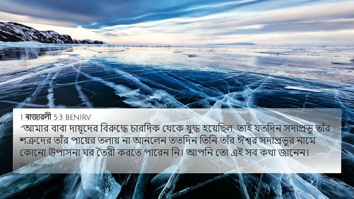1 ৰাজাৱলী 5:3 BENIRV Bible Verse Image