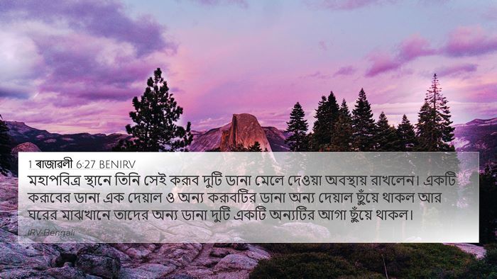1 ৰাজাৱলী 6:27 BENIRV Bible Verse Image