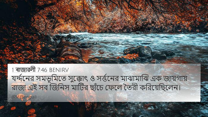 1 ৰাজাৱলী 7:46 BENIRV Bible Verse Image