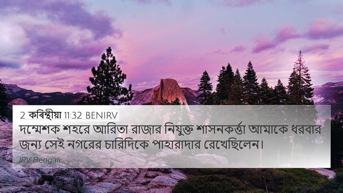 2 কৰিন্থীয়া 11:32 BENIRV Bible Verse Image