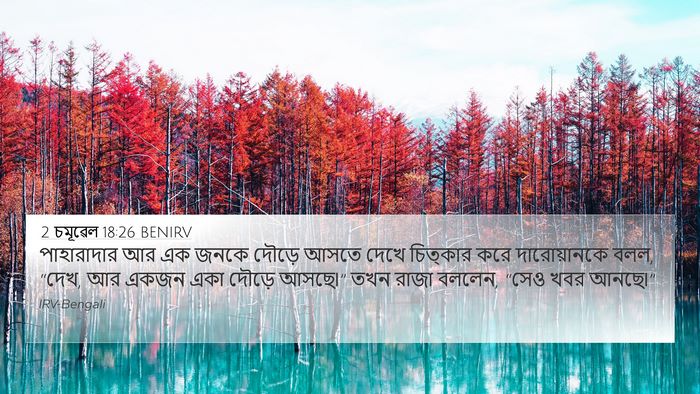 2 চমূৱেল 18:26 BENIRV 4K Wallpaper - পাহারাদার আর এক - 4K Wallpaper Bible Verse