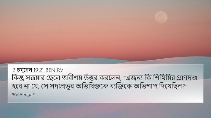 2 চমূৱেল 19:21 BENIRV Bible Verse Image
