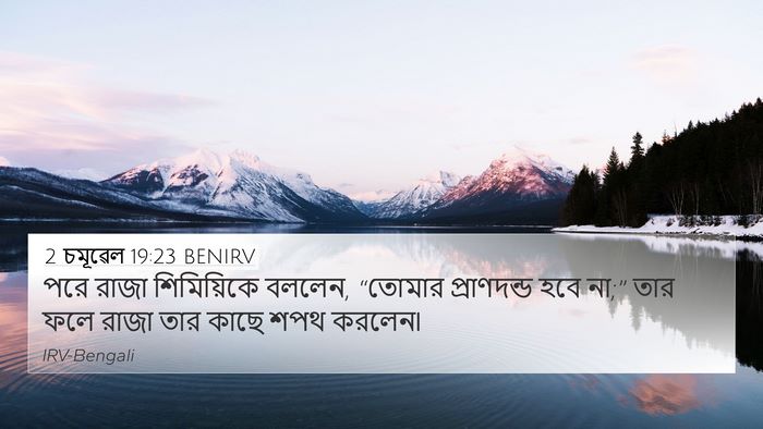 2 চমূৱেল 19:23 BENIRV 4K Wallpaper - পরে রাজা - 4K Wallpaper Bible Verse