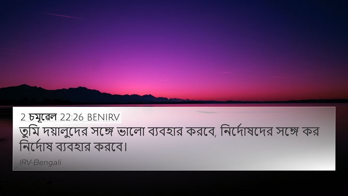 2 চমূৱেল 22:26 BENIRV Bible Verse Image
